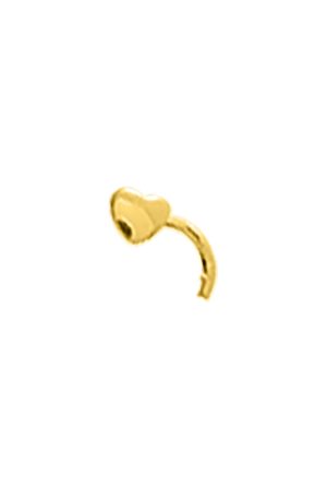 Piercing de nez Coeur or jaune 750 millièmes