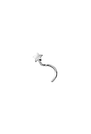 Piercing de nez Etoile or blanc 750 millièmes