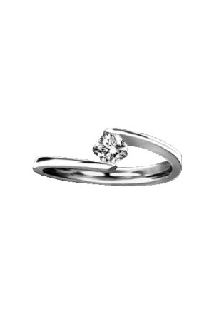 Solitaire Royal diamant Flanders or blanc 750 millièmes