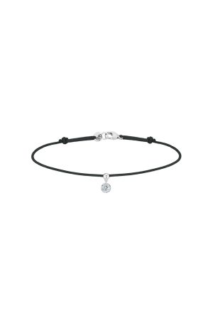 Bracelet cordon noir La Brune & La Blonde