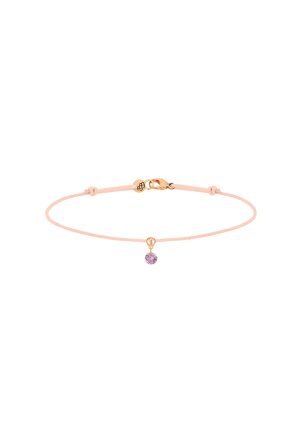 Bracelet cordon rose nude La Brune & La Blonde
