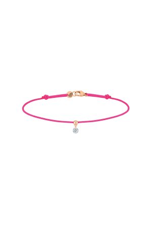 Bracelet cordon rose fluo La Brune & La Blonde