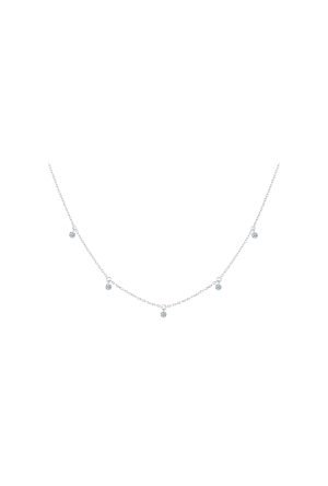 Collier La Brune & La Blonde 360° 5 diamants or blanc 750 millièmes