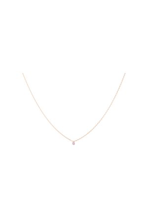 Collier Solitaire La Brune & La Blonde Saphir Rose