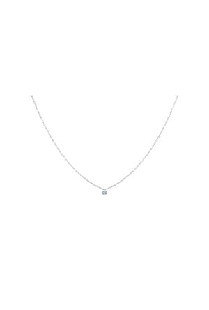 Collier Solitaire La Brune & La Blonde Diamant Or Blanc