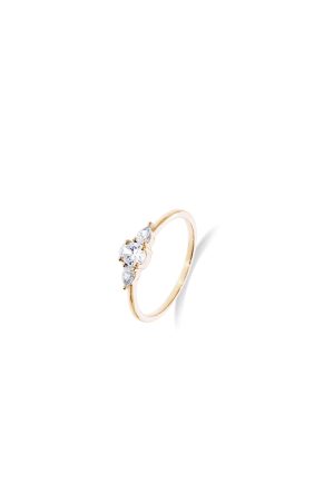 Solitaire diamants One More joaillerie or jaune 750 millièmes