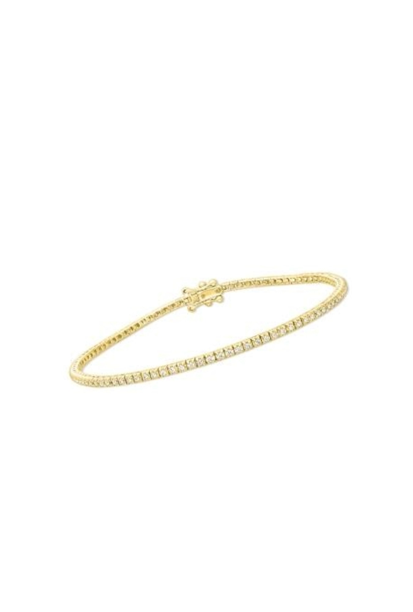 Bracelet rivière diamants or jaune 750 millièmes